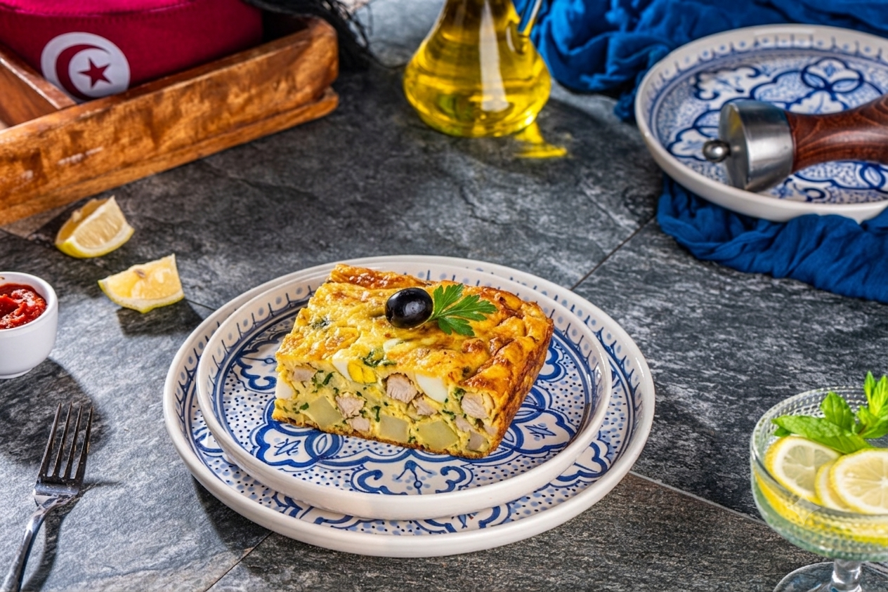 طاجين جبن دجاج